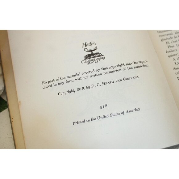 Vintage 1910s Book, Ernest Lavisse 'Histoire de France" Published by D.C Heath - Picture 8 of 10